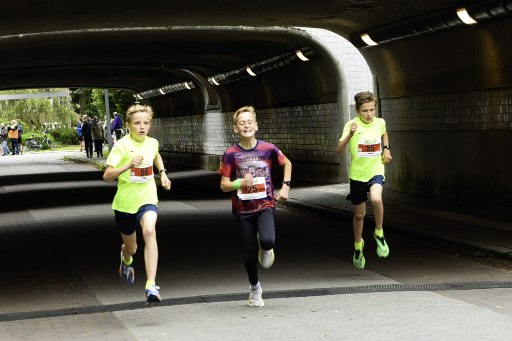 Aankomst scholierenloop