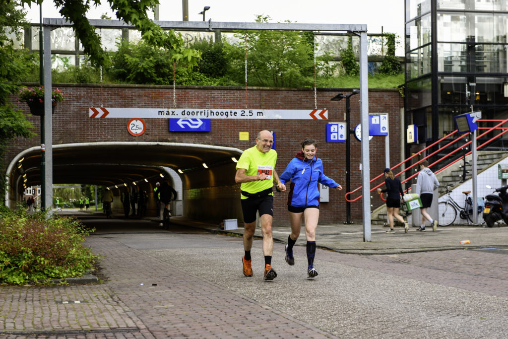 Aankomst halve maraton