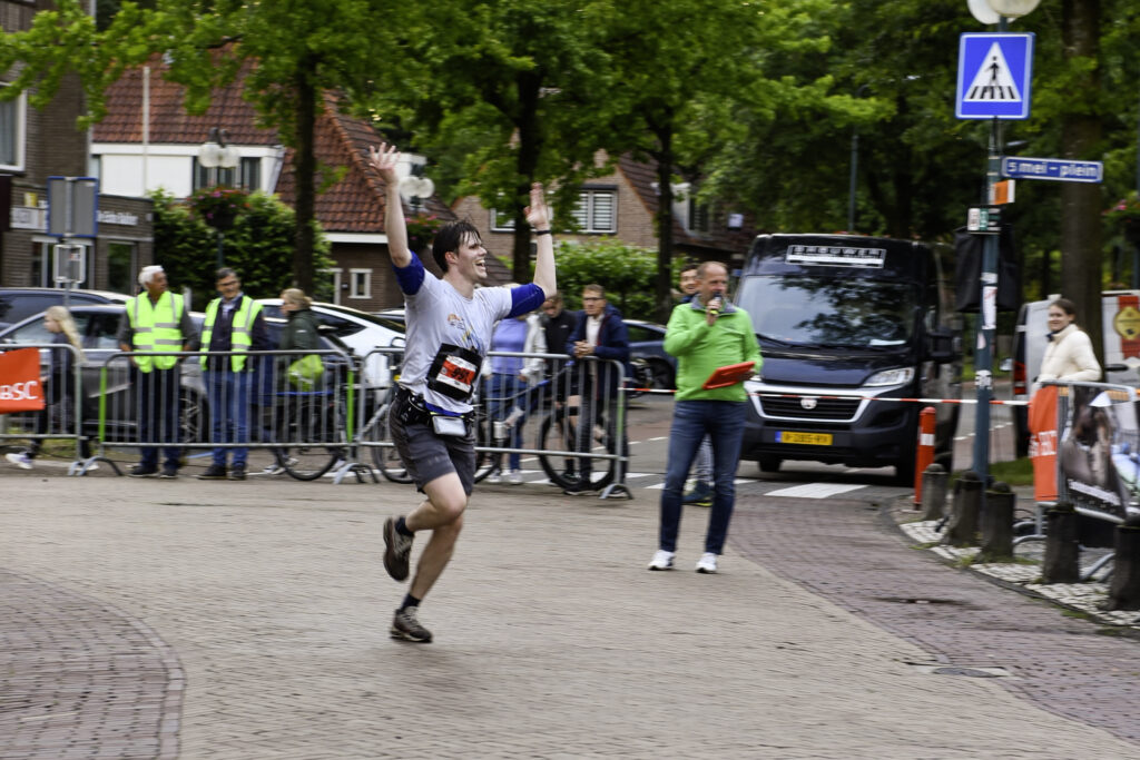 Aankomst halve maraton