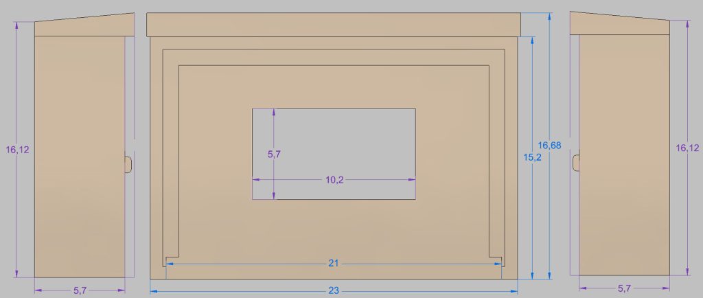 Open kast zonder dorpel met sensor-1.87_1450x2000