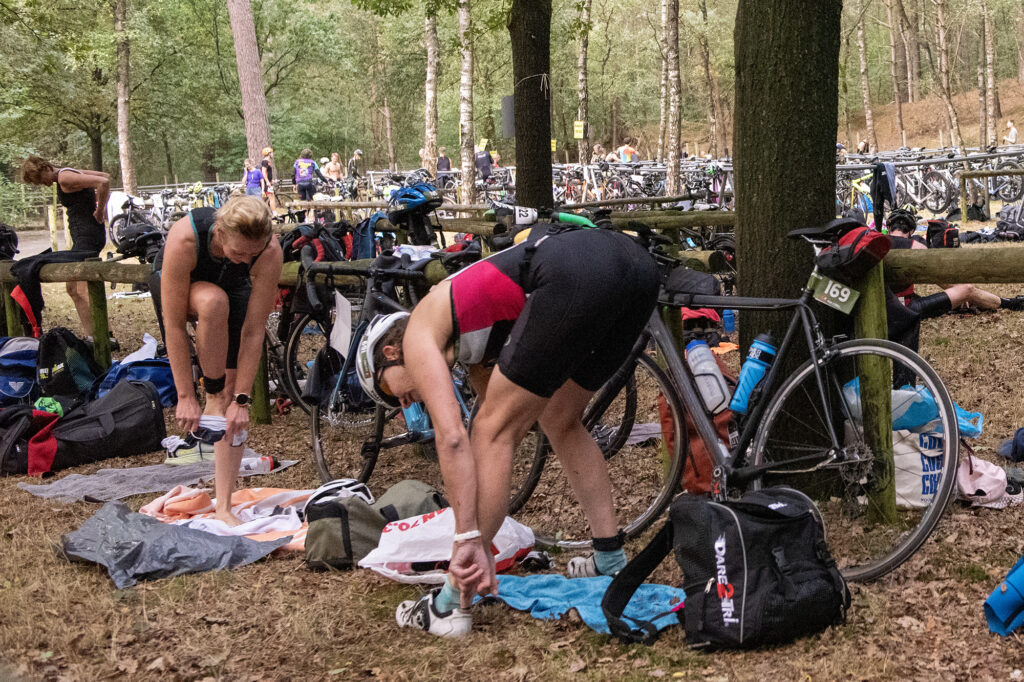 Voorbereiding in de wisselzone